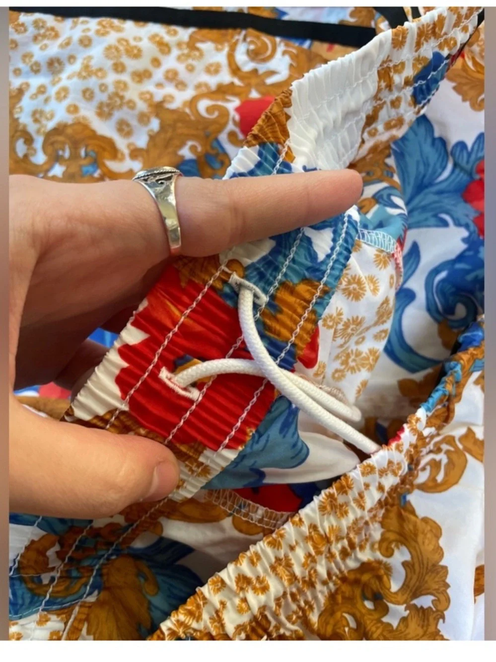 Adidas x HER Studio London track pants striped floral baggy drawstring SMALL - Picture 5 of 11